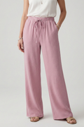 Caroline | Women’s Casual Palazzo Trousers with Drawstring Waist and Side Pockets