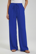 Claire | Women’s Palazzo Trousers with Drawstring Waist and Side Pockets