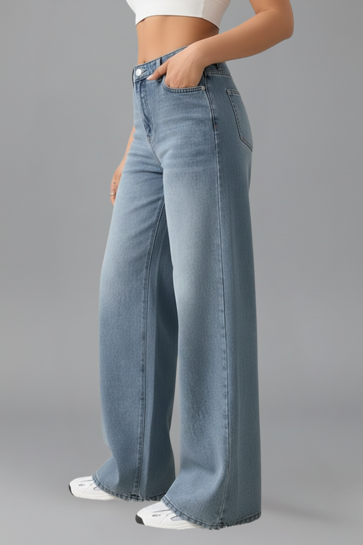 Evelyn | Women’s High-Rise Wide-Leg Denim Jeans