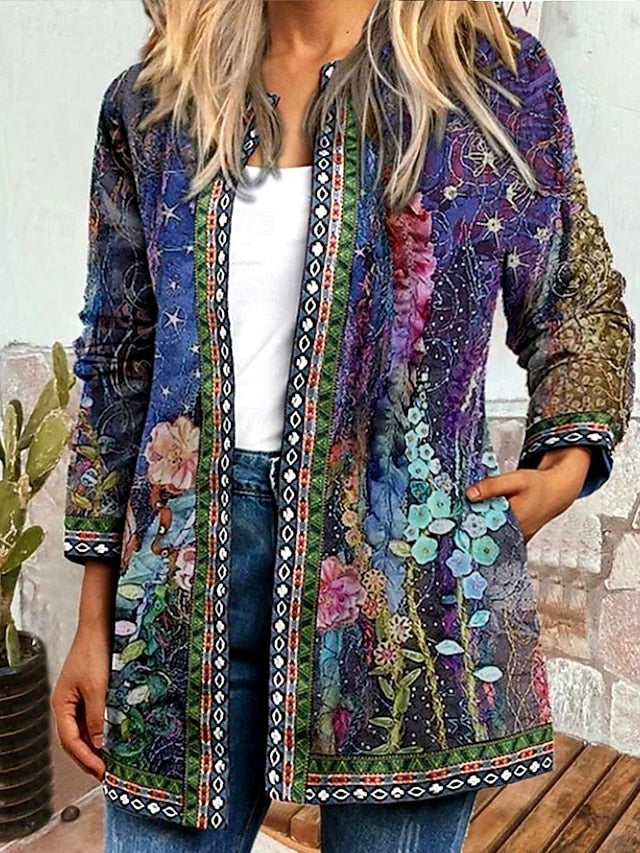 Briony™ | Floral Patchwork Quilted Jacket