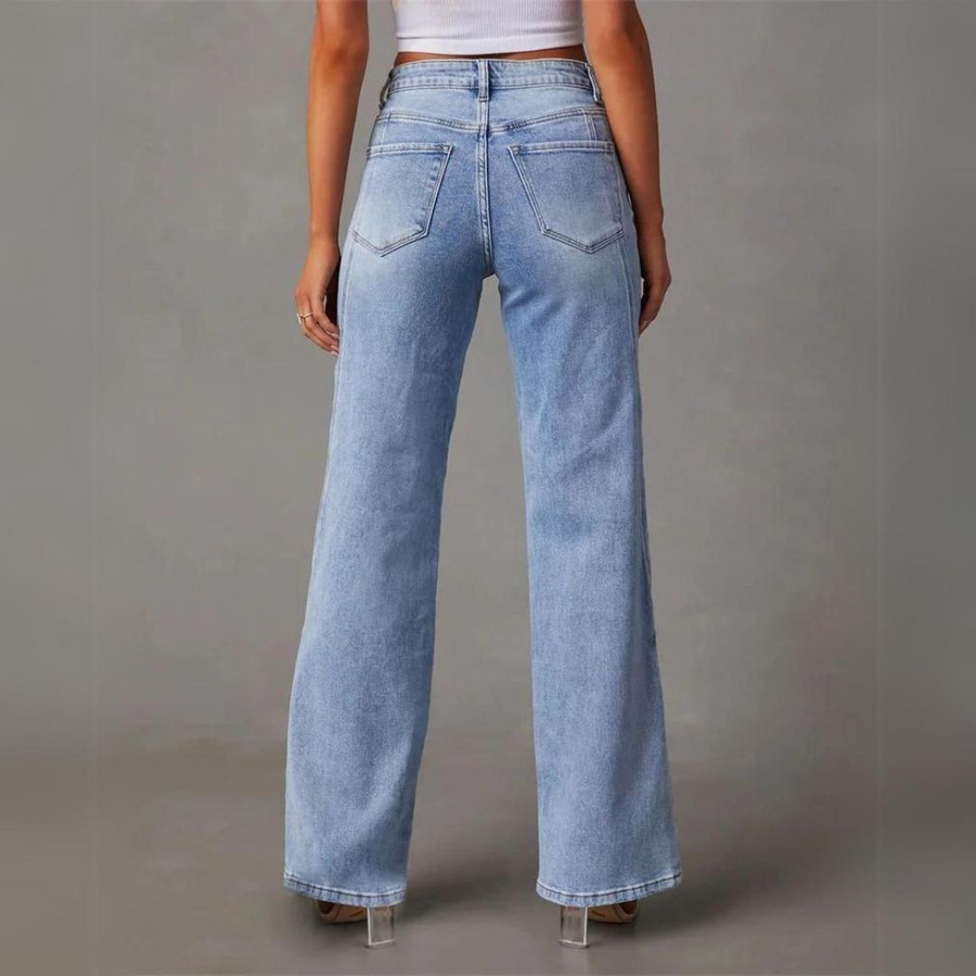 Nicole | Women’s Classic Straight Leg Denim Jeans