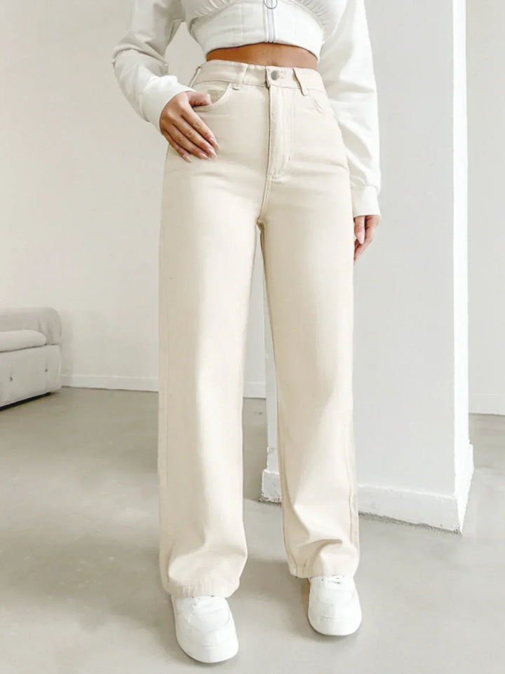Morgan | Women's High Waist Straight Leg Pants